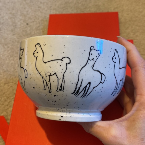 2 pc Llama or Alpaca Big Mug & Deep Bowl Microwave Dishwasher Safe Set - Picture 8 of 16